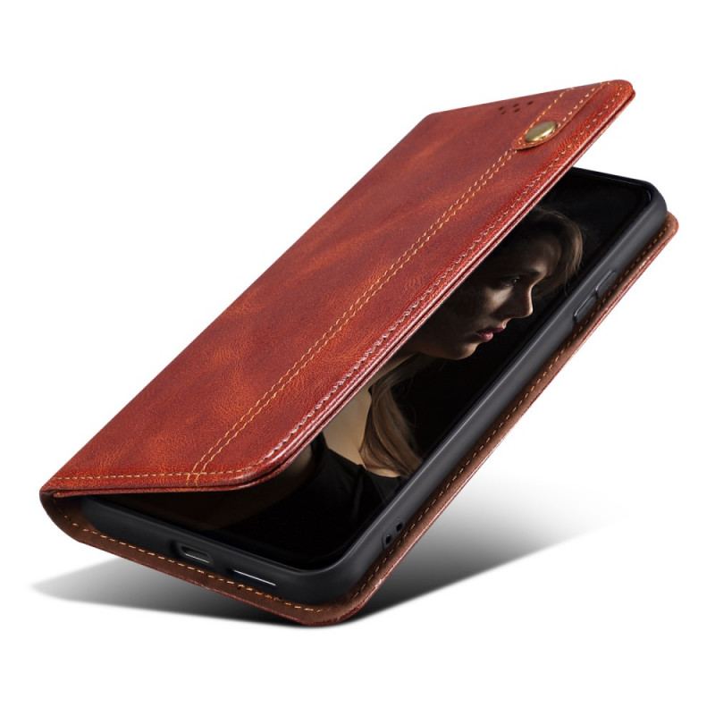 Capa De Celular Para Xiaomi Redmi Note 11 / 11S Flip Couro Sintético Encerado