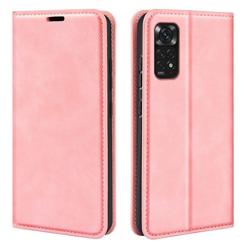 Capa De Celular Para Xiaomi Redmi Note 11 / 11S Flip Efeito Couro