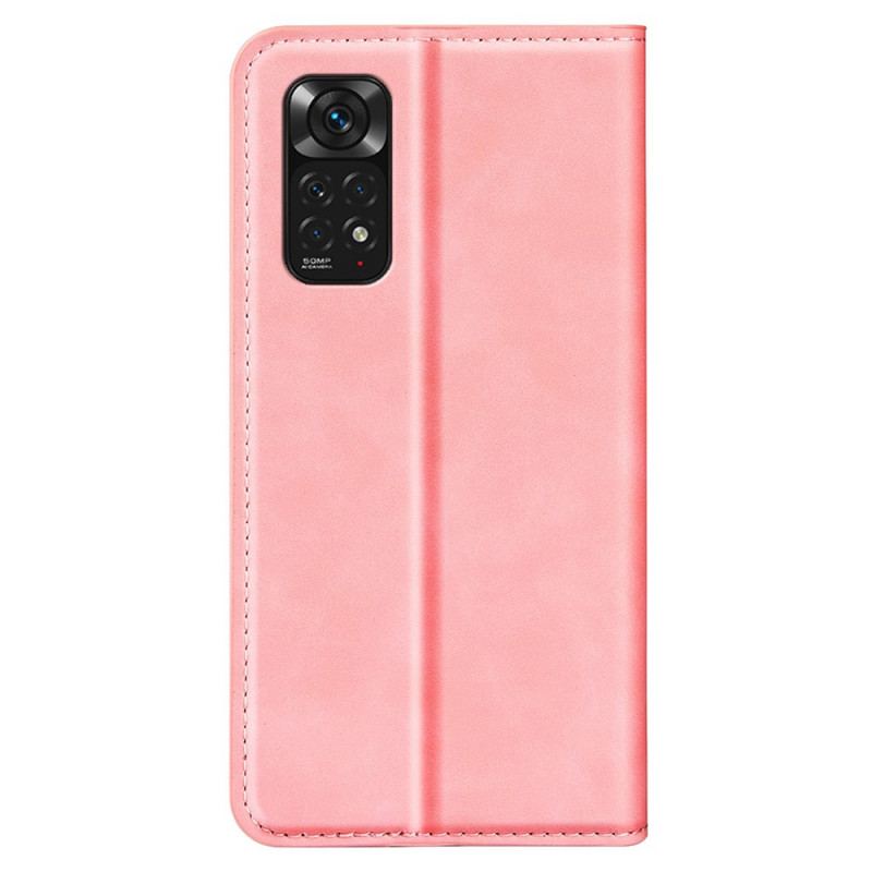 Capa De Celular Para Xiaomi Redmi Note 11 / 11S Flip Efeito Couro