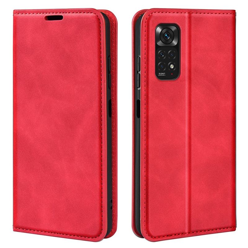 Capa De Celular Para Xiaomi Redmi Note 11 / 11S Flip Efeito Couro