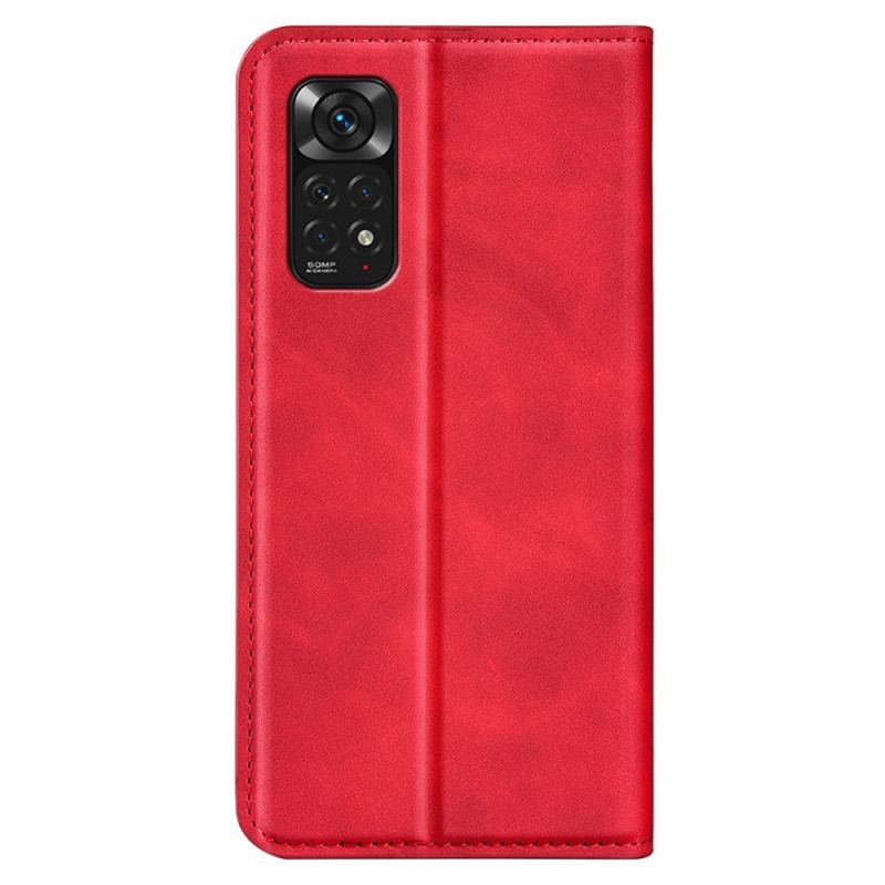 Capa De Celular Para Xiaomi Redmi Note 11 / 11S Flip Efeito Couro