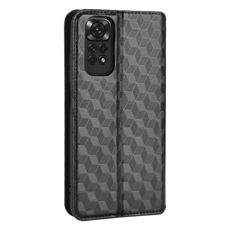 Capa De Celular Para Xiaomi Redmi Note 11 / 11S Flip Efeito Couro Diamante 3d