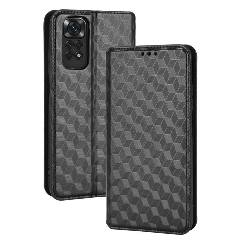 Capa De Celular Para Xiaomi Redmi Note 11 / 11S Flip Efeito Couro Diamante 3d