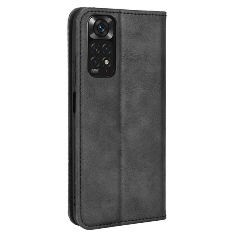 Capa De Celular Para Xiaomi Redmi Note 11 / 11S Flip Efeito Couro Vintage Estilizado