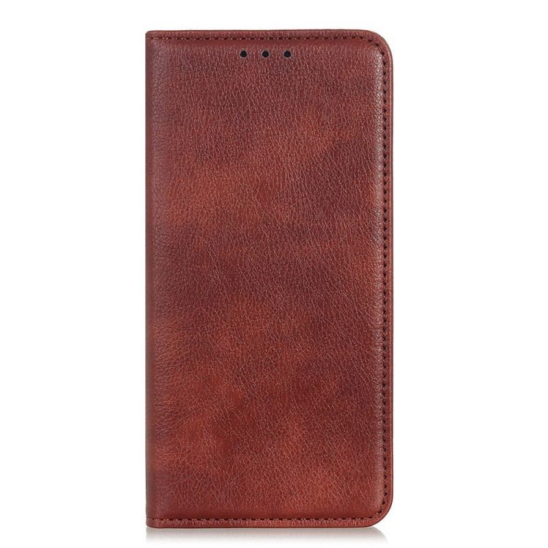 Capa De Celular Para Xiaomi Redmi Note 11 / 11S Flip Lichia Textura De Couro Dividido