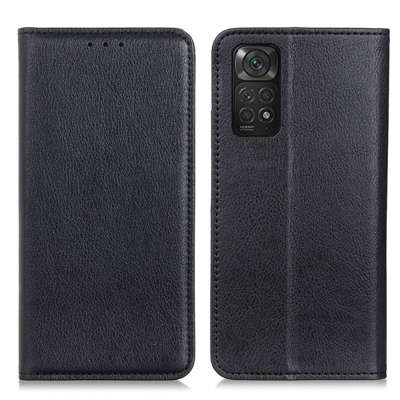 Capa De Celular Para Xiaomi Redmi Note 11 / 11S Flip Lichia Textura De Couro Dividido