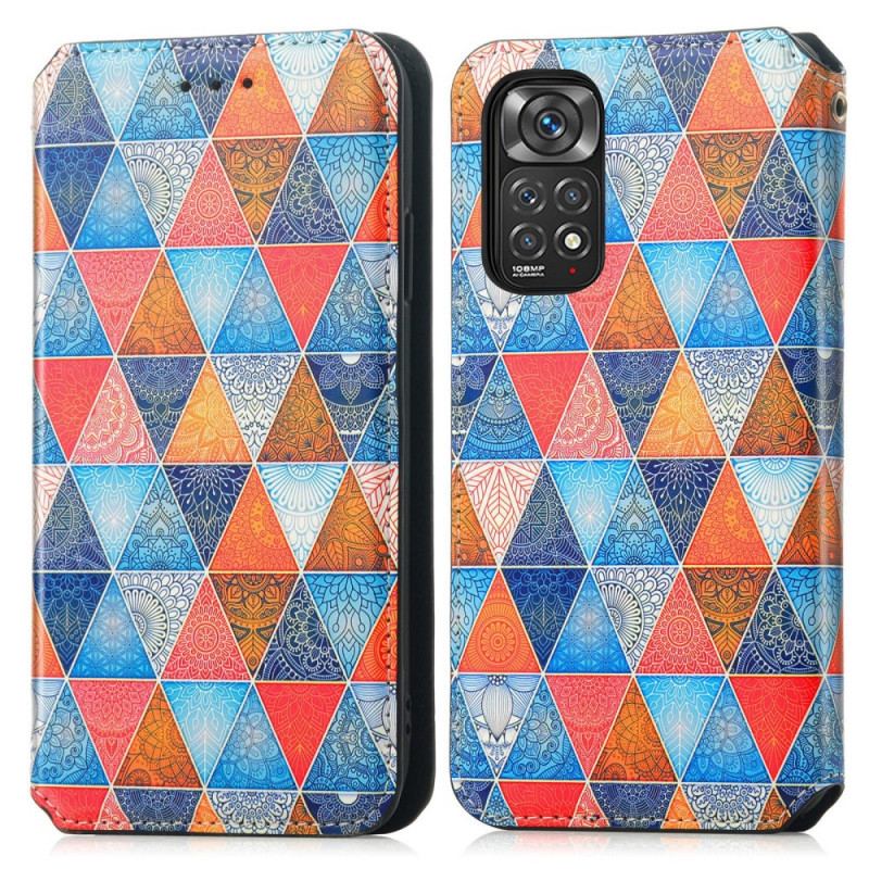 Capa De Celular Para Xiaomi Redmi Note 11 / 11S Flip Projeto Rfid Caseneo