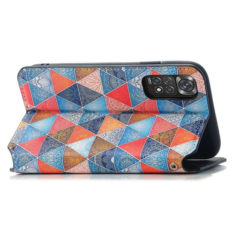 Capa De Celular Para Xiaomi Redmi Note 11 / 11S Flip Projeto Rfid Caseneo