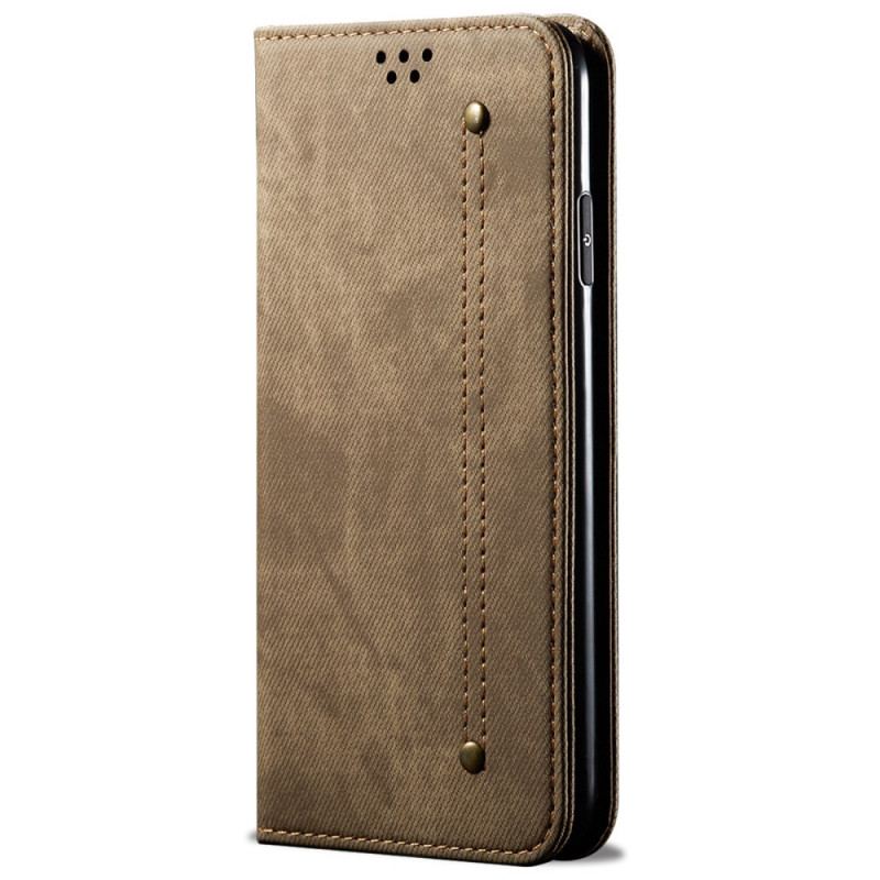 Capa De Celular Para Xiaomi Redmi Note 11 / 11S Flip Tecido Jeans