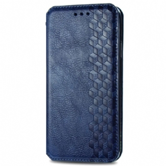 Capa De Celular Para Xiaomi Redmi Note 11 / 11S Flip Textura Diamante Efeito Couro