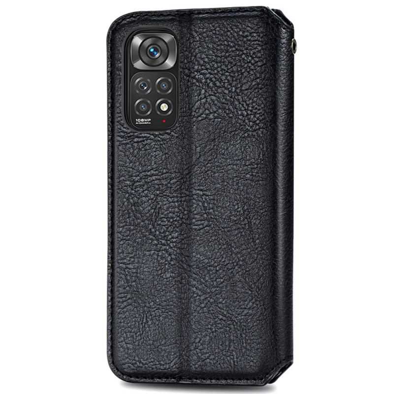 Capa De Celular Para Xiaomi Redmi Note 11 / 11S Flip Textura Diamante Efeito Couro