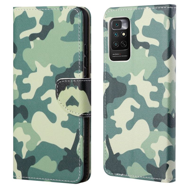 Capa De Couro Para Xiaomi Redmi Note 11 / 11S Camuflar