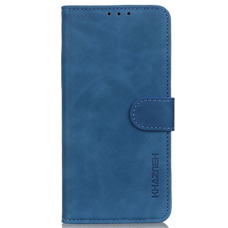 Capa De Couro Para Xiaomi Redmi Note 11 / 11S Efeito Couro Vintage Khazneh