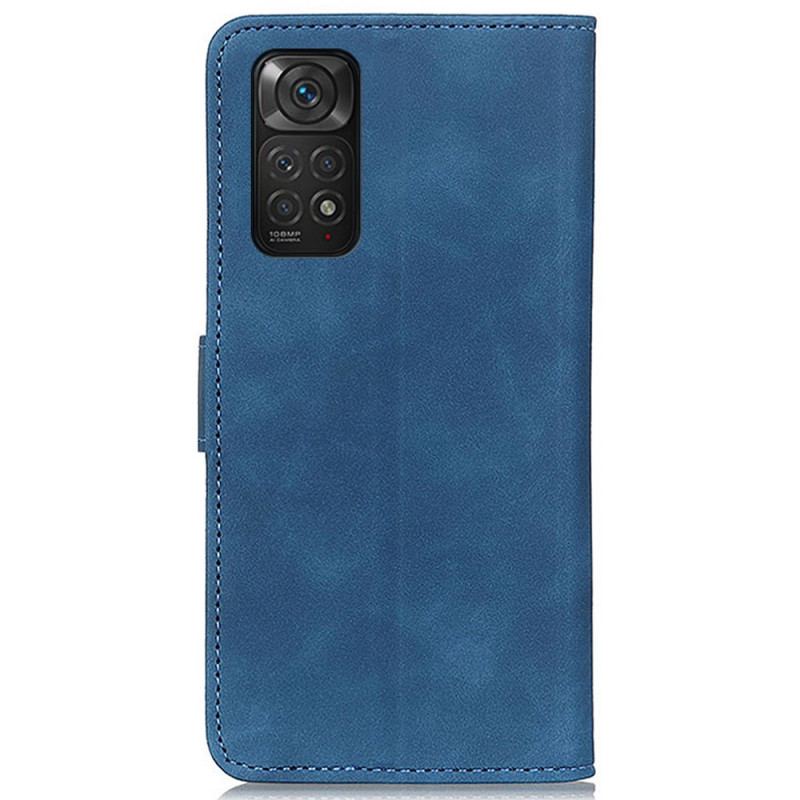 Capa De Couro Para Xiaomi Redmi Note 11 / 11S Efeito Couro Vintage Khazneh