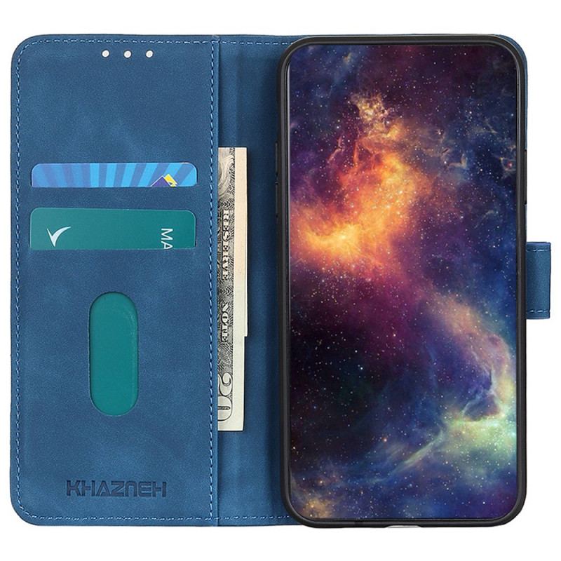 Capa De Couro Para Xiaomi Redmi Note 11 / 11S Efeito Couro Vintage Khazneh