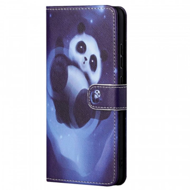 Capa De Couro Para Xiaomi Redmi Note 11 / 11S Espaço Panda