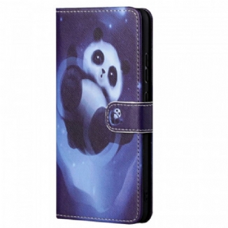 Capa De Couro Para Xiaomi Redmi Note 11 / 11S Espaço Panda