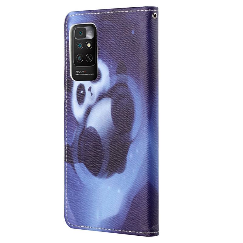 Capa De Couro Para Xiaomi Redmi Note 11 / 11S Espaço Panda