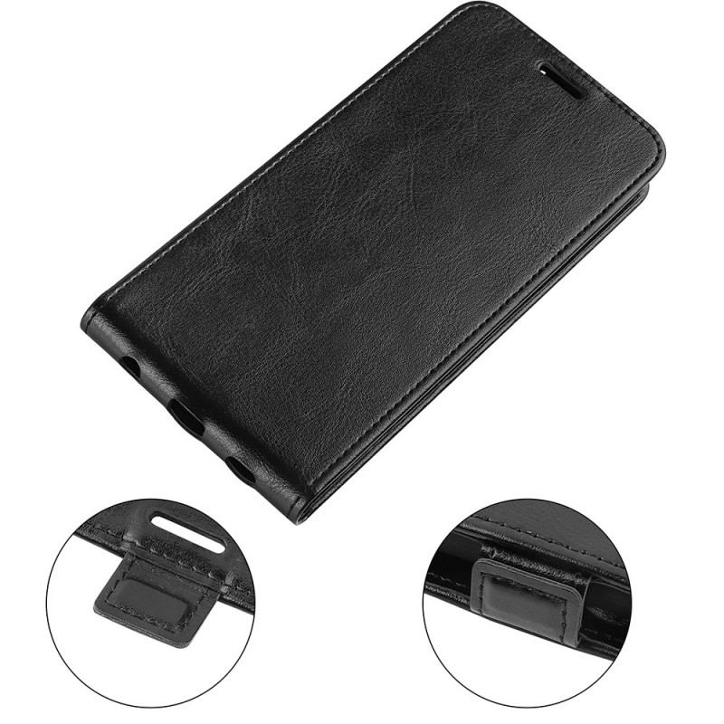 Capa De Couro Para Xiaomi Redmi Note 11 / 11S Flip Aba Vertical Efeito Couro