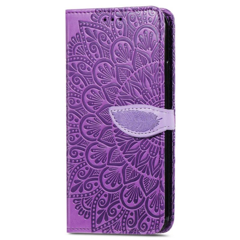 Capa De Couro Para Xiaomi Redmi Note 11 / 11S Folhas Tribais