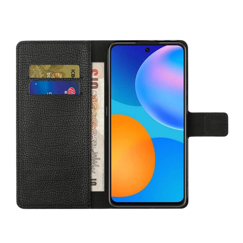 Capa De Couro Para Xiaomi Redmi Note 11 / 11S Grão De Lichia