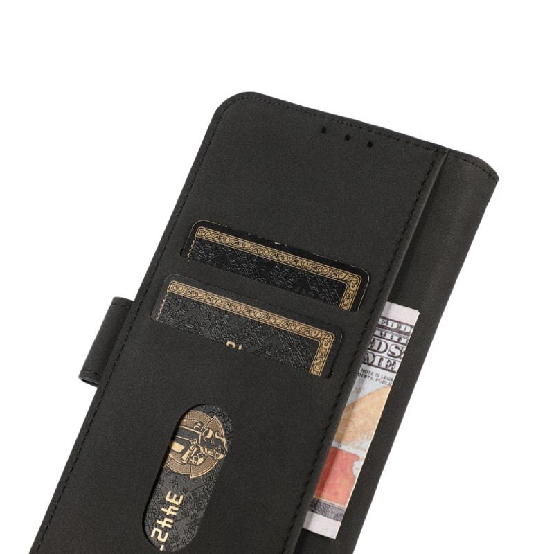 Capa De Couro Para Xiaomi Redmi Note 11 / 11S Khazneh Moda Efeito Couro