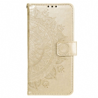 Capa De Couro Para Xiaomi Redmi Note 11 / 11S Mandala Do Sol