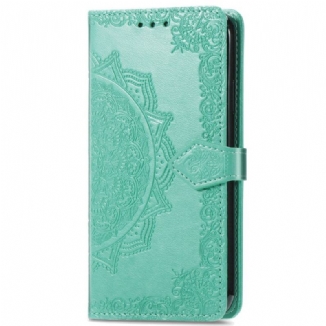 Capa De Couro Para Xiaomi Redmi Note 11 / 11S Mandala Idade Média