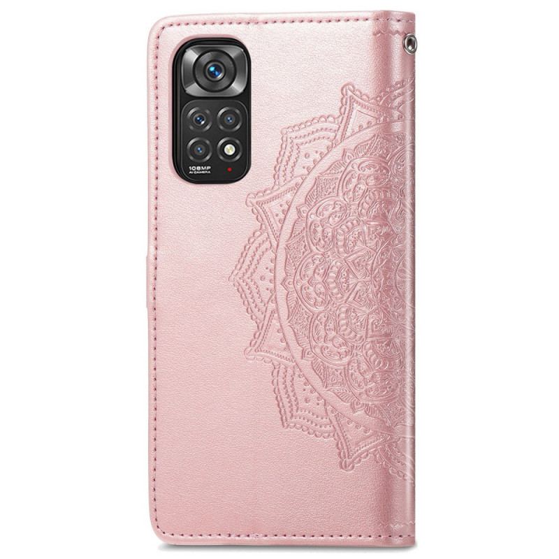 Capa De Couro Para Xiaomi Redmi Note 11 / 11S Mandala Idade Média