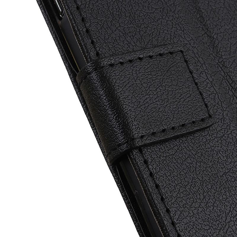 Capa De Couro Para Xiaomi Redmi Note 11 / 11S Couro Sintético De Lichia Premium