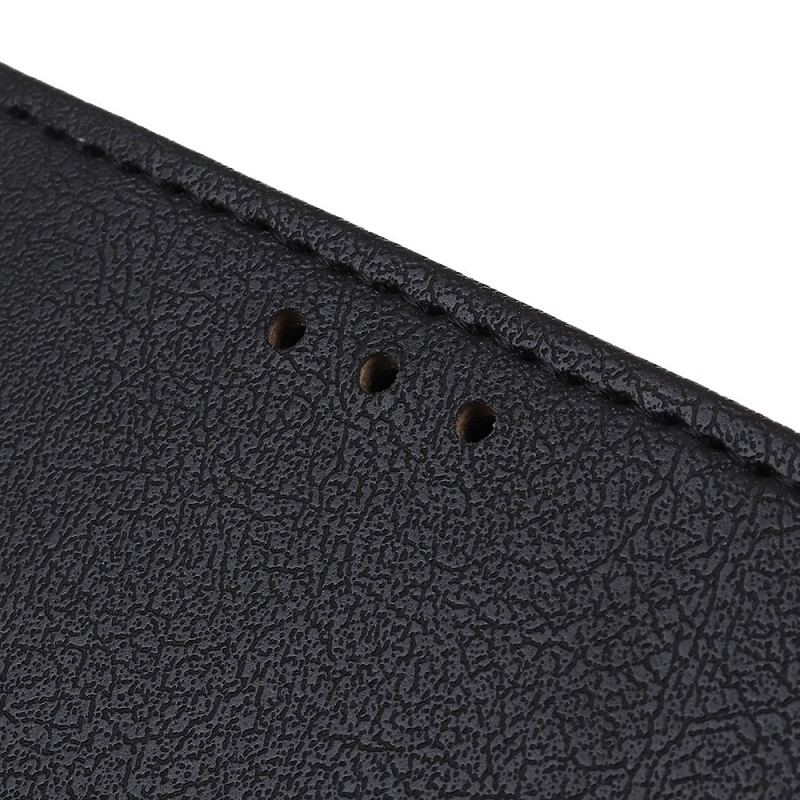 Capa De Couro Para Xiaomi Redmi Note 11 / 11S Couro Sintético De Lichia Premium