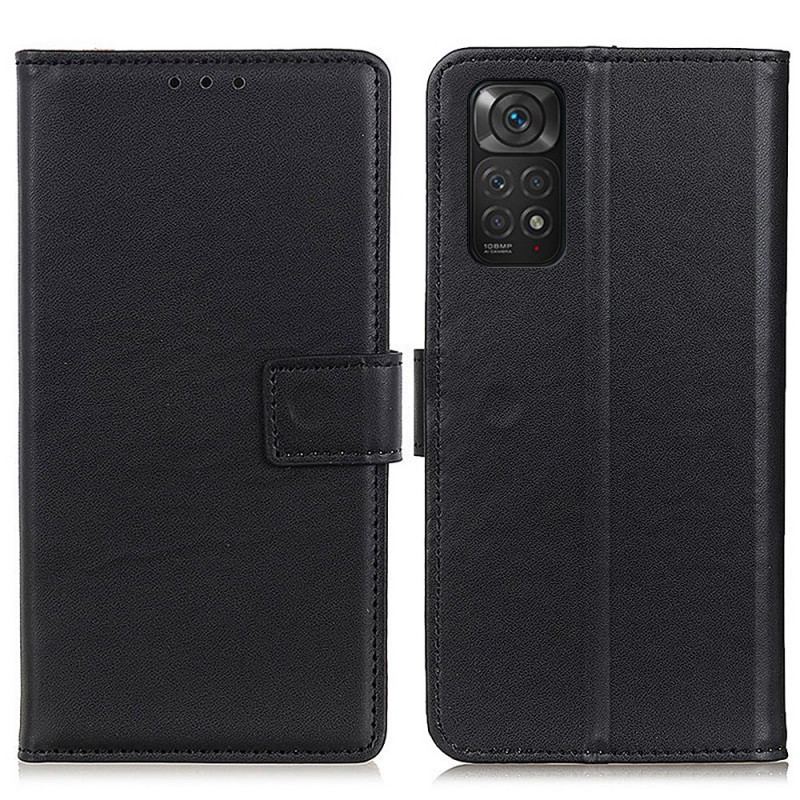 Capa De Couro Para Xiaomi Redmi Note 11 / 11S Couro Sintético Liso