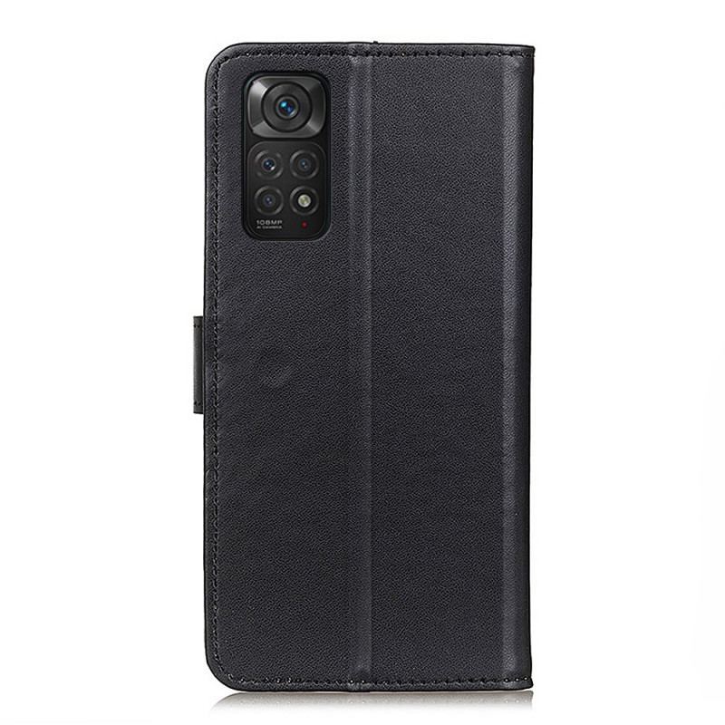 Capa De Couro Para Xiaomi Redmi Note 11 / 11S Couro Sintético Liso