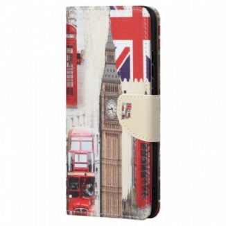 Capa De Couro Para Xiaomi Redmi Note 11 / 11S Vida Em Londres