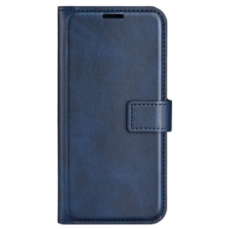 Capa Em Pele Para Xiaomi Redmi Note 11 / 11S Efeito Couro Retrô