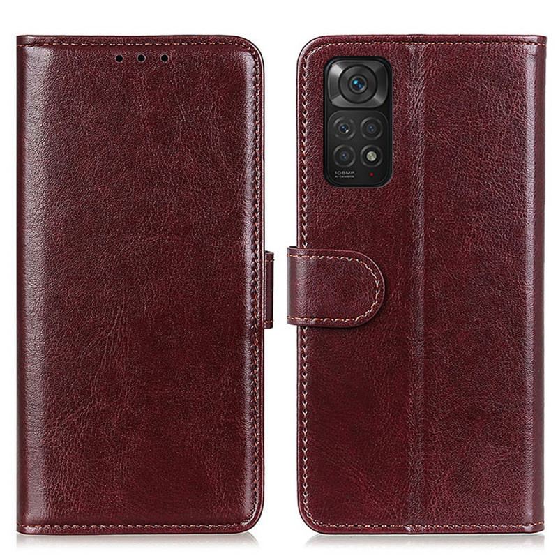 Capa Em Pele Para Xiaomi Redmi Note 11 / 11S Frozen Finesse