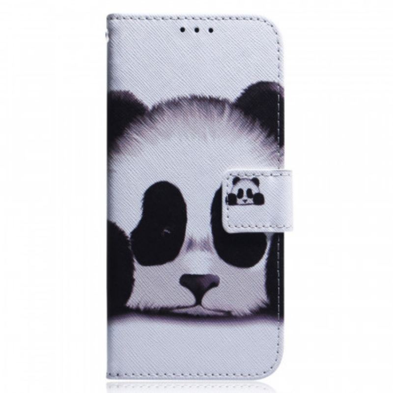 Capa Em Pele Para Xiaomi Redmi Note 11 / 11S Panda