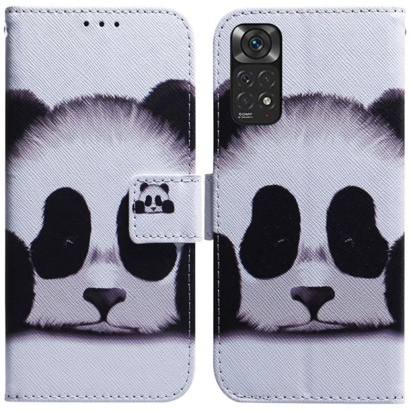 Capa Em Pele Para Xiaomi Redmi Note 11 / 11S Panda