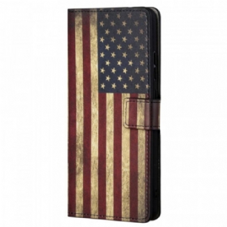 Capa Flip Para Xiaomi Redmi Note 11 / 11S Bandeira Americana