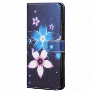 Capa Flip Para Xiaomi Redmi Note 11 / 11S De Cordão Flores De Cinta Lunar