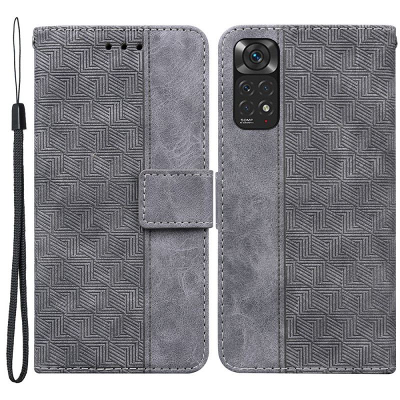 Capa Flip Para Xiaomi Redmi Note 11 / 11S De Cordão Padrão De Tiras