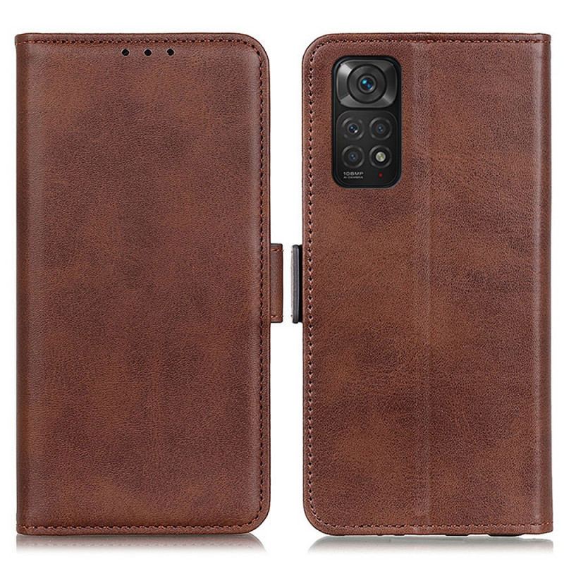 Capa Flip Para Xiaomi Redmi Note 11 / 11S De Couro Aba Dupla