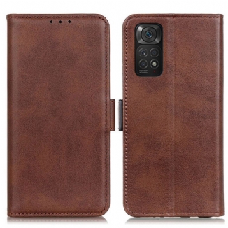 Capa Flip Para Xiaomi Redmi Note 11 / 11S De Couro Aba Dupla