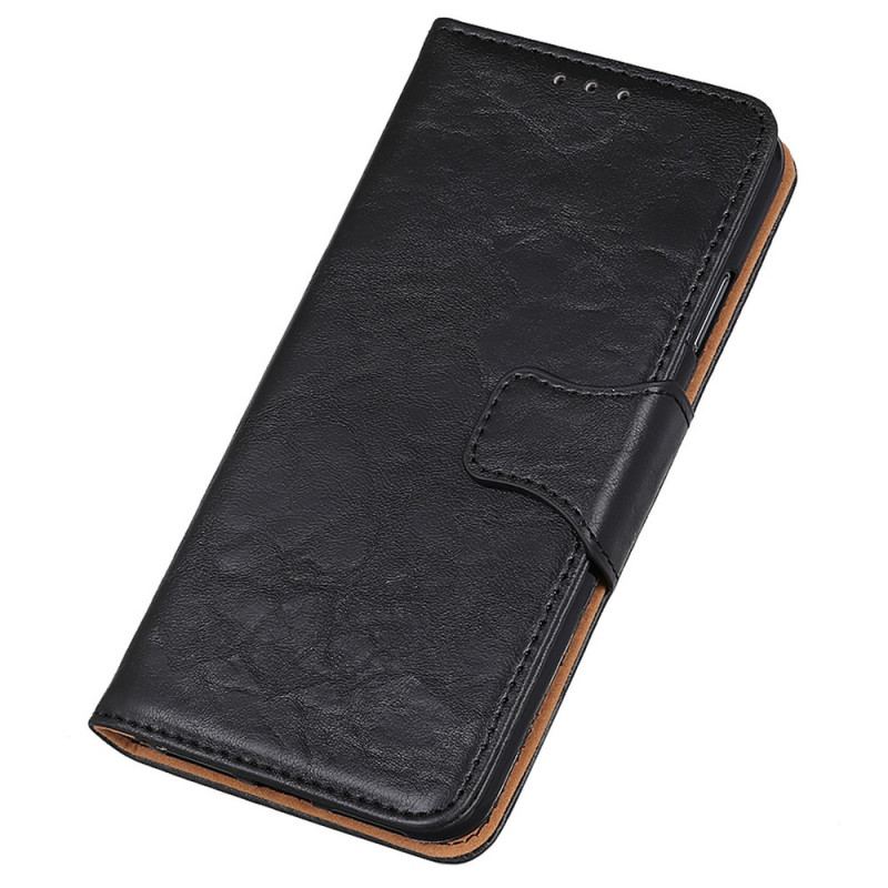 Capa Flip Para Xiaomi Redmi Note 11 / 11S De Couro Aba Magnética De Textura