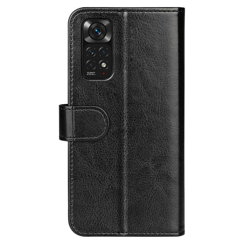 Capa Flip Para Xiaomi Redmi Note 11 / 11S Couro Falso Clássico