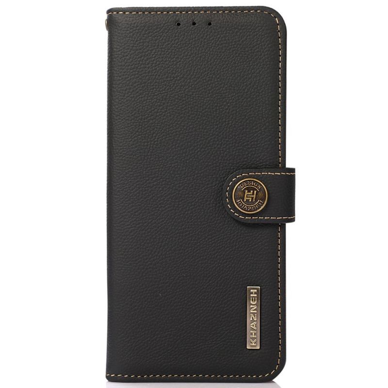 Capa Flip Para Xiaomi Redmi Note 11 / 11S Khazneh Rfid Couro Genuíno