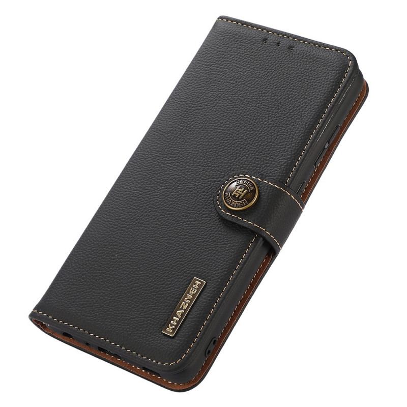 Capa Flip Para Xiaomi Redmi Note 11 / 11S Khazneh Rfid Couro Genuíno