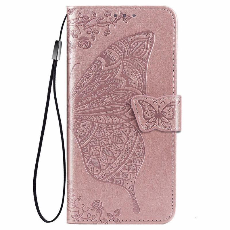 Capa Flip Para Xiaomi Redmi Note 11 / 11S Meia Borboleta