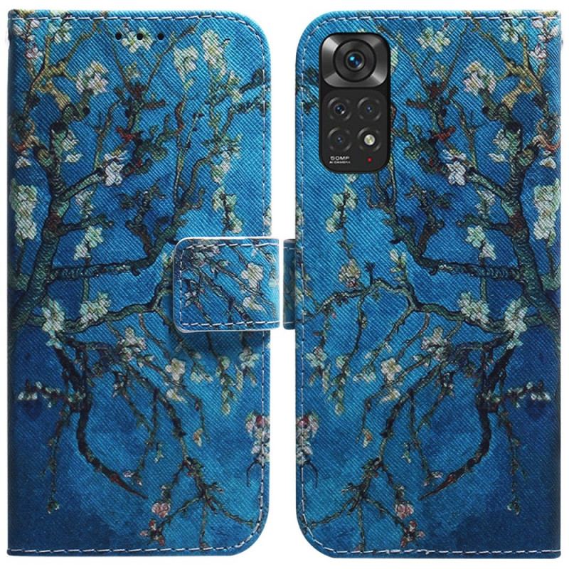 Capa Flip Para Xiaomi Redmi Note 11 / 11S Ramo De Árvore Florido