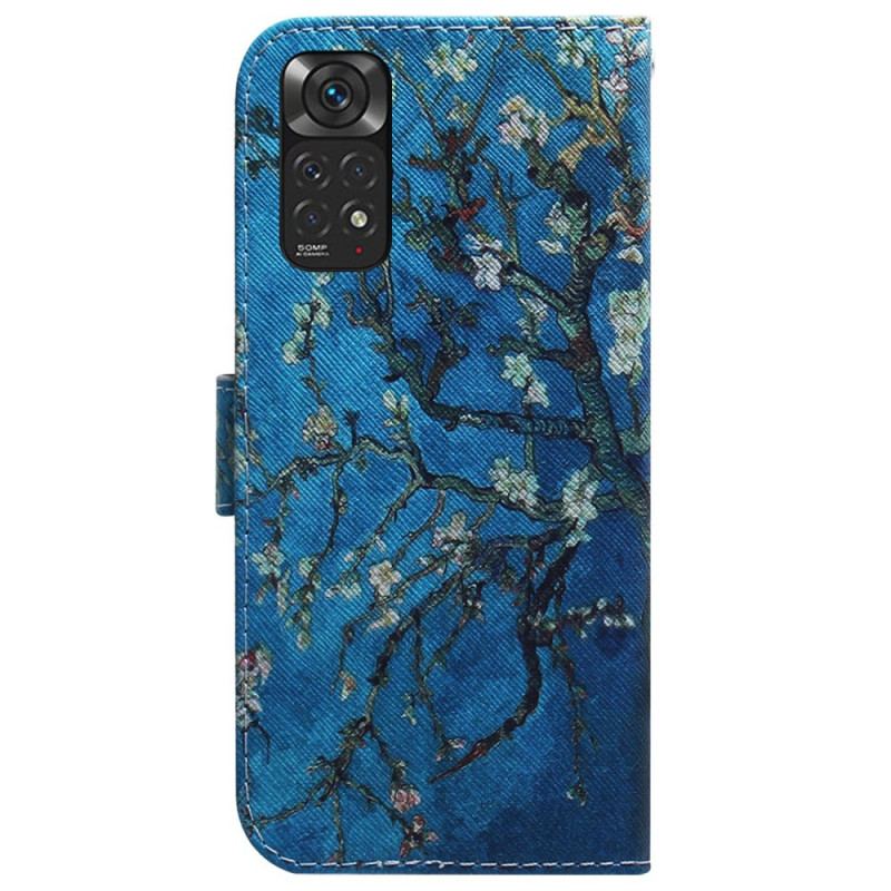 Capa Flip Para Xiaomi Redmi Note 11 / 11S Ramo De Árvore Florido